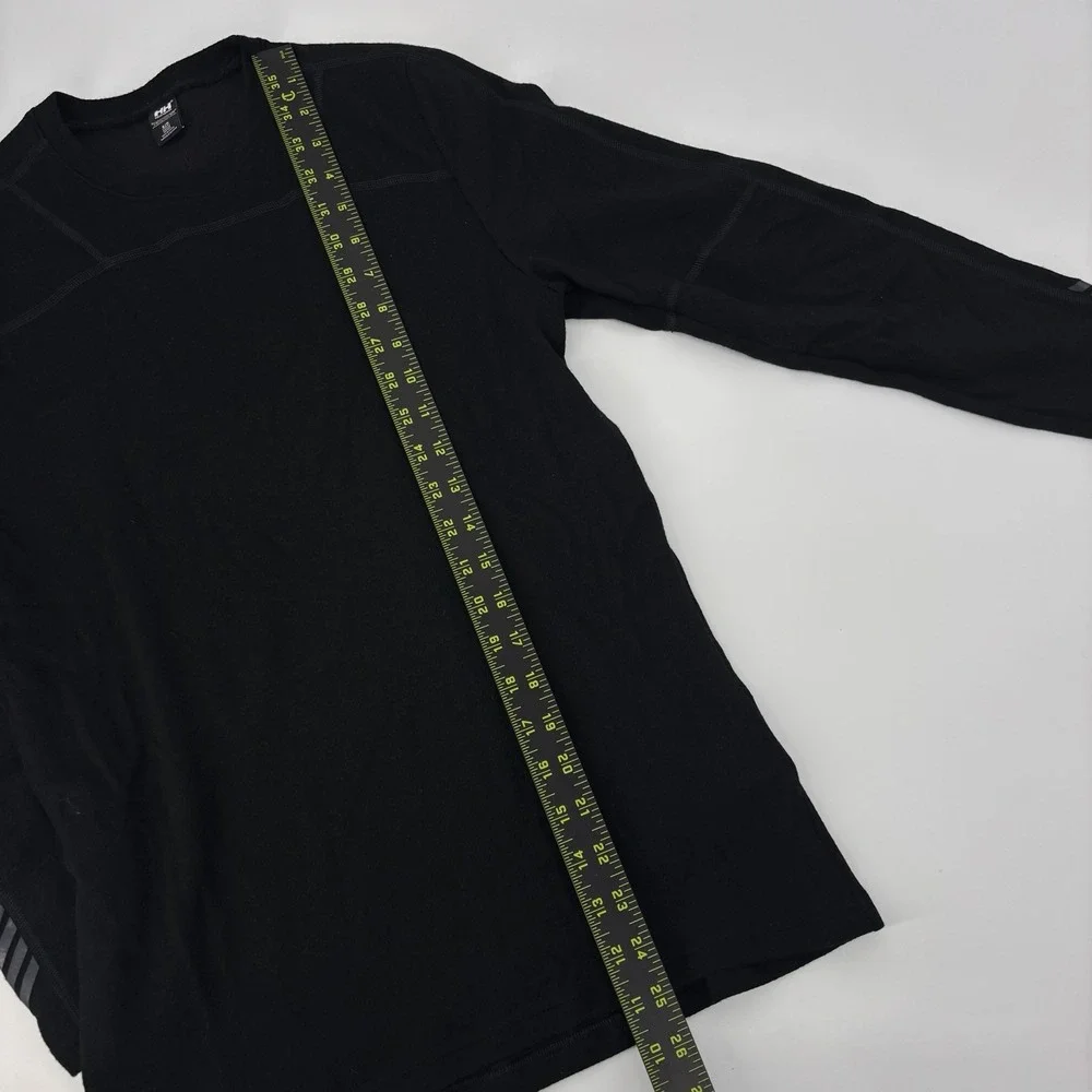 Helly Hansen‎ Lifa Merino Wool Crew Neck Mens Small Base Layer Shirt Black